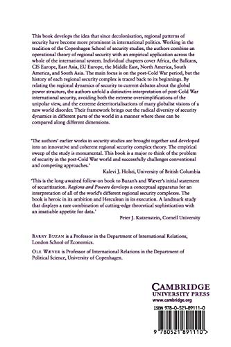 Regions and Powers: The Structure of International Security: 91 (Cambridge Studies in International Relations) - Retail Maharaj