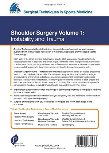 EFOST Surgical Techniques in Sports Medicine - Shoulder Surgery, Volume 1: Instability and Trauma - Retail Maharaj