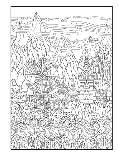 Creative Haven Whimsical Houses Coloring Book - Retail Maharaj