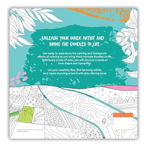Enchanting Nature: Coloring Book for Adults with Tear out Sheets | Fun and Relaxing Doodle Designs - Retail Maharaj