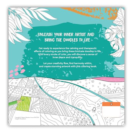 Enchanting Nature: Coloring Book for Adults with Tear out Sheets | Fun and Relaxing Doodle Designs - Retail Maharaj