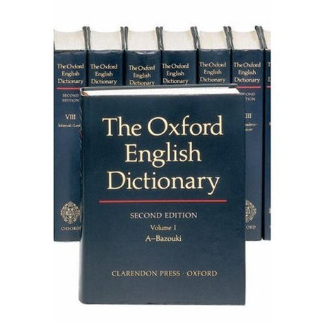 The Oxford English Dictionary: 20 Volume Set (Oxford English Dictionary (20 Vols.)) - Retail Maharaj