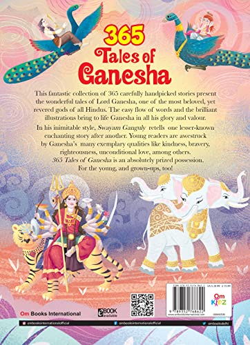 365 Tales of Ganesha: Stories of Lord Ganesha’s Wisdom, Miracles & Devotion | Inspirational Hindu Tales for Kids | Illustrated Storybook from the Puranas & Mythology | Ages 8+ (365 series) - Retail Maharaj