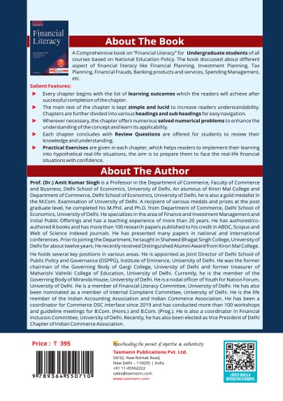 Taxmann's Financial Literacy [UGCF | NEP] – The All-in-one Textbook—Covering Financial Planning | Investment | Tax | Fraud Protection—Offering Theoretical Clarity & Practical Exercises - Retail Maharaj