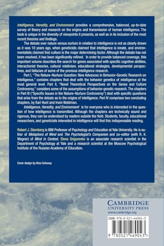 Intelligence, Heredity, and Environment - Retail Maharaj