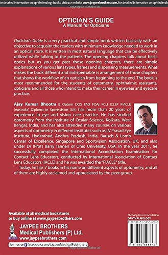 Optician’s Guide (A Manual for Opticians) - Retail Maharaj