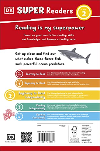 DK Super Readers Level 2 Great White Sharks - Retail Maharaj