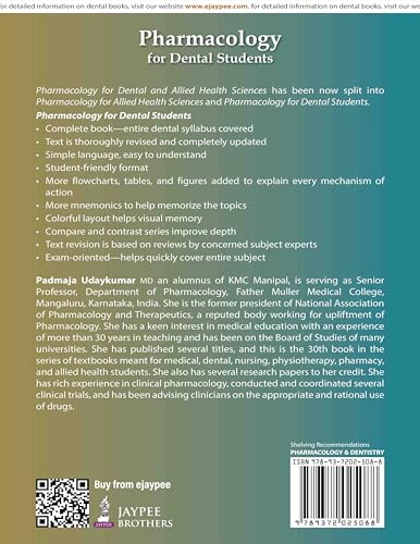 PHARMACOLOGY FOR DENTAL STUDENTS - Retail Maharaj