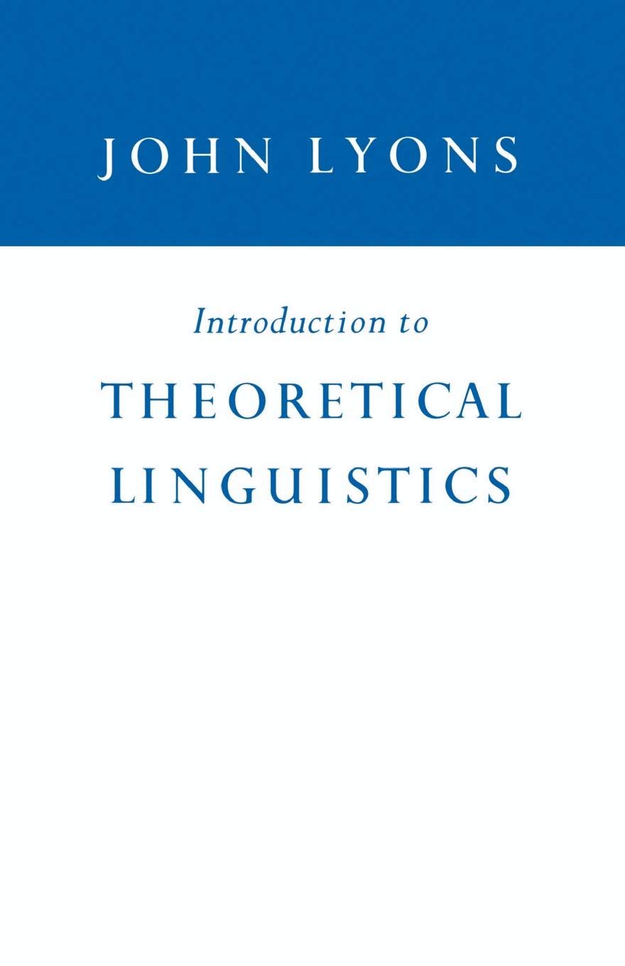 Introduction to Theoretical Linguistics - Retail Maharaj