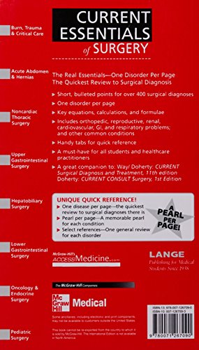 LANGE CURRENT ESSENTIALS OF SURGERY - Retail Maharaj