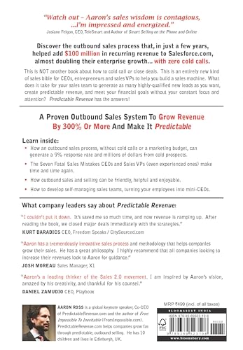 Predictable Revenue : Turn Your Business Into a Sales Machine with the $100 Million Best Practices of Salesforce.com - Retail Maharaj