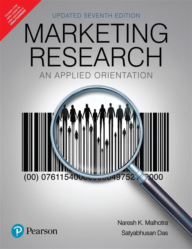 Pearson Marketing Research | An Applied Orientation | Updated 7th Edition | - Pearson - Retail Maharaj