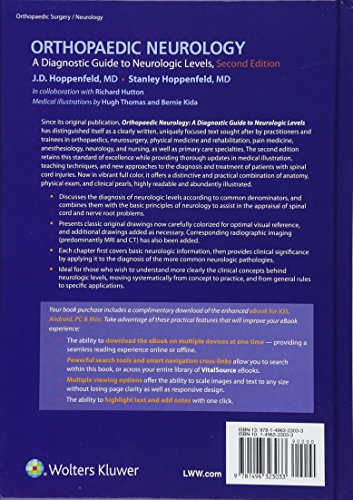 ORTHOPAEDIC NEUROLOGY A DIAGNOSTIC GUIDE TO NEUROLOGIC LEVELS 2ED (HB 2018) - Retail Maharaj