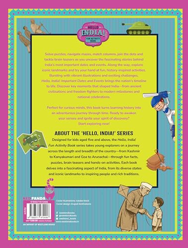 Hello India! Fun India Activity Book: Important Dates and Events - Retail Maharaj