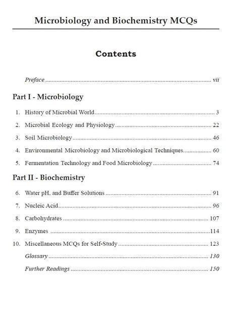 Microbiology and Biochemistry MCQs - Retail Maharaj