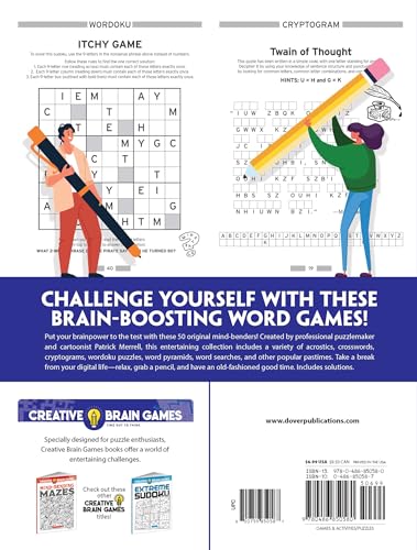 Creative Brain Games Perplexing Word Puzzles: Create Over 30 Magical Miniatures! - Retail Maharaj