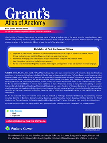 Grant’s Atlas of Anatomy, 1st South Asian ed - Retail Maharaj