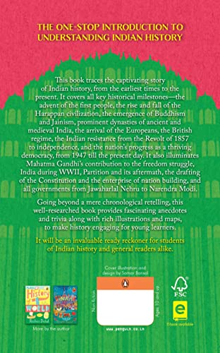 A Complete History of India, One-stop introduction to Indian history for Children: From Harappa Civilization to the Narendra Modi government - Retail Maharaj