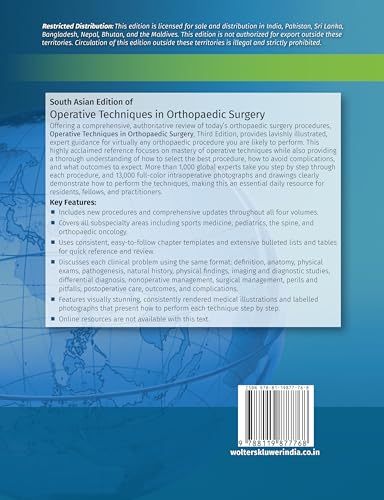 Operative Techniques in Orthopaedic Surgery, Vol 1, 3rd South Asian ed - Retail Maharaj