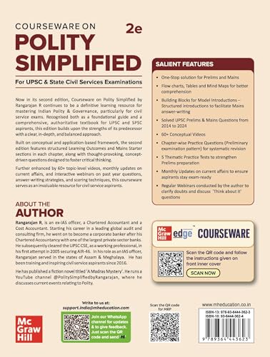 Polity Simplified Courseware, 2e for UPSC 2026 | Indian Polity & Governance | 60+ Video Conceptual Lectures | 400+ Solved Chapter-wise PYQs (2014-24) | Current Affairs, Mnemonics, Practice Tests - Retail Maharaj