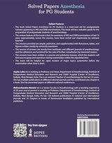 Solved Papers Anesthesia for PG Students - Retail Maharaj