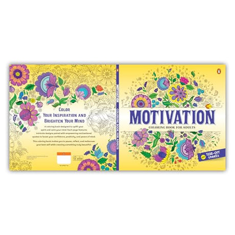 Motivational Quotes: Coloring Book for Adults with Tear out Sheets I Inspirational Coloring Pages I Coloring for Peace, Relaxation and Stress Relieving| [Select Learning] - Retail Maharaj