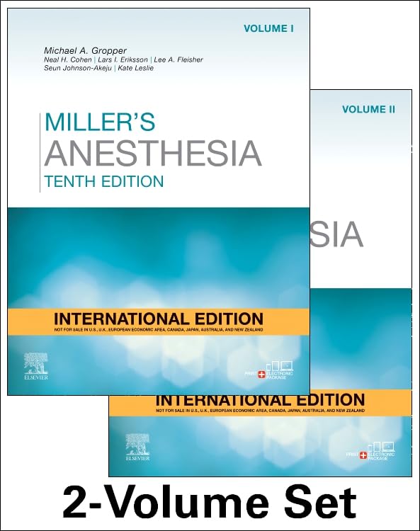 Miller's Anesthesia International Edition, 2 Volume Set: 10ed - Retail Maharaj