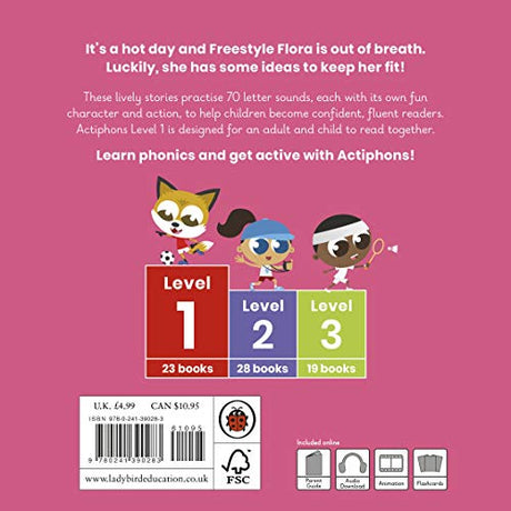 Actiphons Level 1 Book 19 Freestyle Flora: Learn phonics and get active with Actiphons! - Retail Maharaj