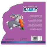 My First Shaped Board Book: Illustrated Rabbit - Animal Picture Book for Kids Age 2+ Board book - Retail Maharaj