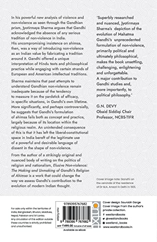Elusive Non-violence: The Making and Unmaking of Gandhi's Religion of Ahimsa - Retail Maharaj