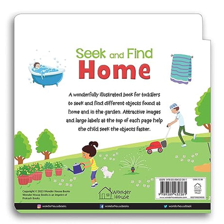 Seek And Find - Home : Early Learning Board Books With Tabs - Retail Maharaj