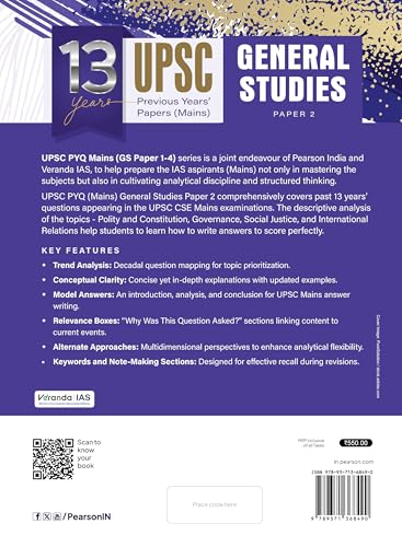 13 Years' UPSC Previous Years' Papers (Mains) General Studies Paper-2 - Retail Maharaj