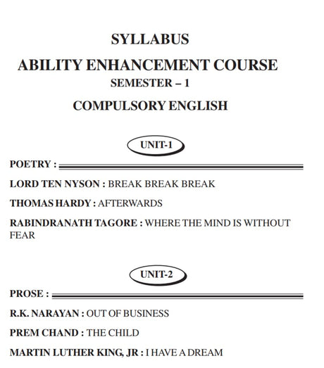 Compulsory English | 1st semester | C.U | AEC -1 By SANKAR SEN - Retail Maharaj