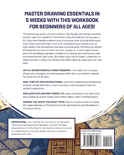 Learn to Draw in 5 Weeks: A Beginner's Workbook for All Ages - Retail Maharaj