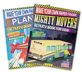 Make Your Own Paper Figure – Mighty Movers (Activity Book for Kids) Cut, Fold & Assemble Your Own Vehicles | Boosts Fine Motor Skills & Creativity | Ages 5–8 | 2+ Hours of Craft Fun - Retail Maharaj