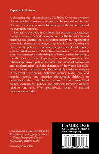 The Hollow Crown: Ethnohistory of an Indian Kingdom: 39 (Cambridge South Asian Studies) - Retail Maharaj