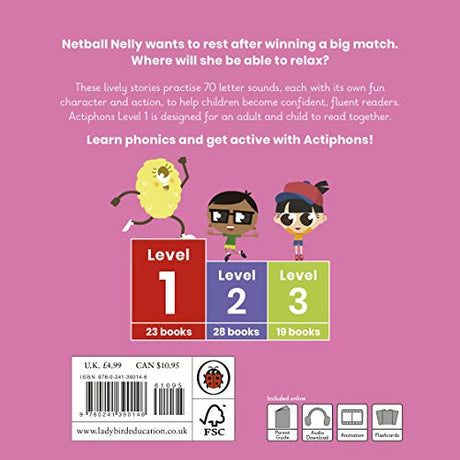 Actiphons Level 1 Book 6 Netball Nelly: Learn phonics and get active with Actiphons! - Retail Maharaj