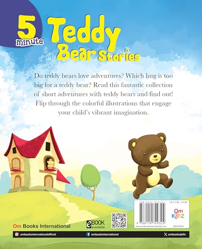 5 Minute Teddy Bear Stories for Children: Heartwarming Collection of Short Tales for Kids | Sweet Adventures of Teddy Bears & Friends | Fun Read-Aloud ... Tales - Large Print (Large Print Story Book) - Retail Maharaj