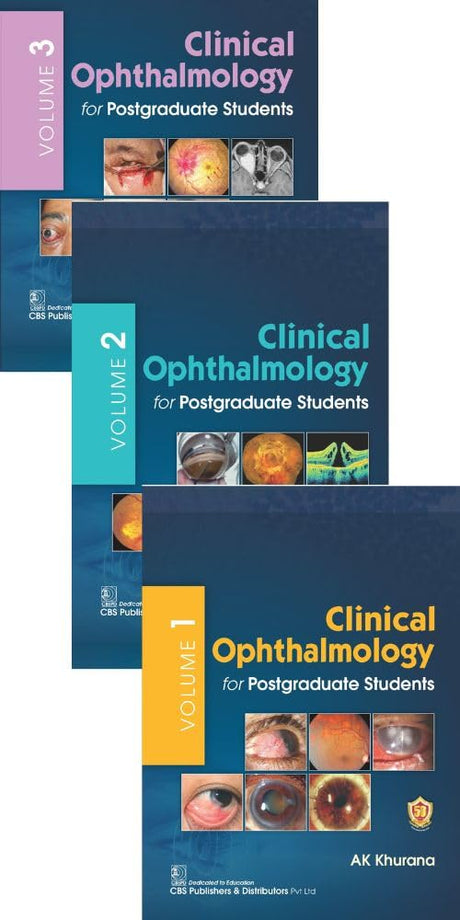 Clinical Ophthalmology for Postgraduate Students - 1-3 Volumes Set , 2024 - Retail Maharaj