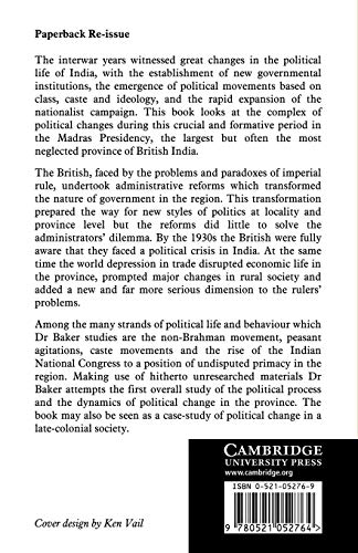 The Politics of South India 1920-1937: 17 (Cambridge South Asian Studies) - Retail Maharaj