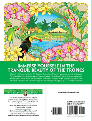 Creative Haven Tropical Wonders Coloring Book - Retail Maharaj
