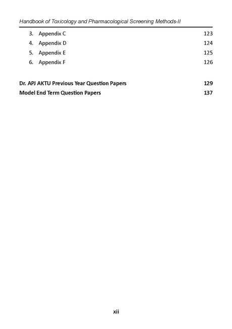 Handbook of Toxicology and Pharmacological Screening Methods-II for the Students of M.Pharm 2nd Semester (First Edition, 2025) - Retail Maharaj