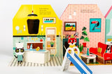 Fold-Out + Play: Doll's House: Build your own 3D house with interactive play pieces and stickers - Retail Maharaj
