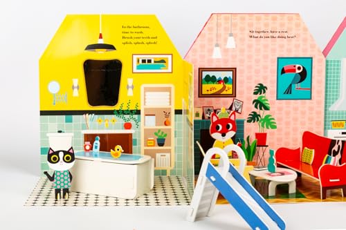 Fold-Out + Play: Doll's House: Build your own 3D house with interactive play pieces and stickers - Retail Maharaj