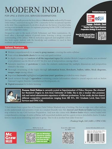 Modern Indian History (English) by Poonam Dalal Dahiya (IPS) for UPSC CSE 2025-26 - Retail Maharaj