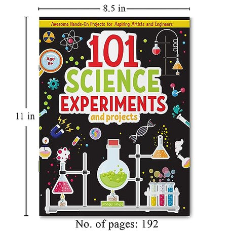 101 Science Experiments and Projects for Children | Hands-On Activities to Learn STEM Concepts | Ages 6–12 | Fun with Physics, Chemistry & Nature - Retail Maharaj