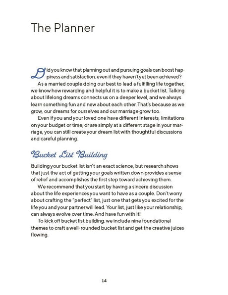 Ultimate Bucket List for Married Couples: A Couples Journal for Planning Your Best Experiences Together - Retail Maharaj