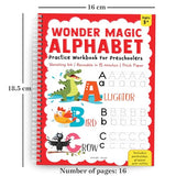Wonder Magic – Pack of 4 Books Interactive Learning Set: Maths, Drawing, Numbers & Alphabet | Ages 3–6 | 6+ Hours of Skill-Building Fun - Retail Maharaj
