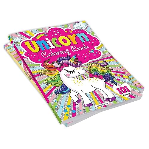 101 Unicorn Colouring Book: Fun Activity Colouring Book For Children - Retail Maharaj