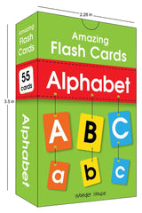Amazing Flash Cards Alphabet: Early Development of Preschool Toddler (55 Cards) - Retail Maharaj